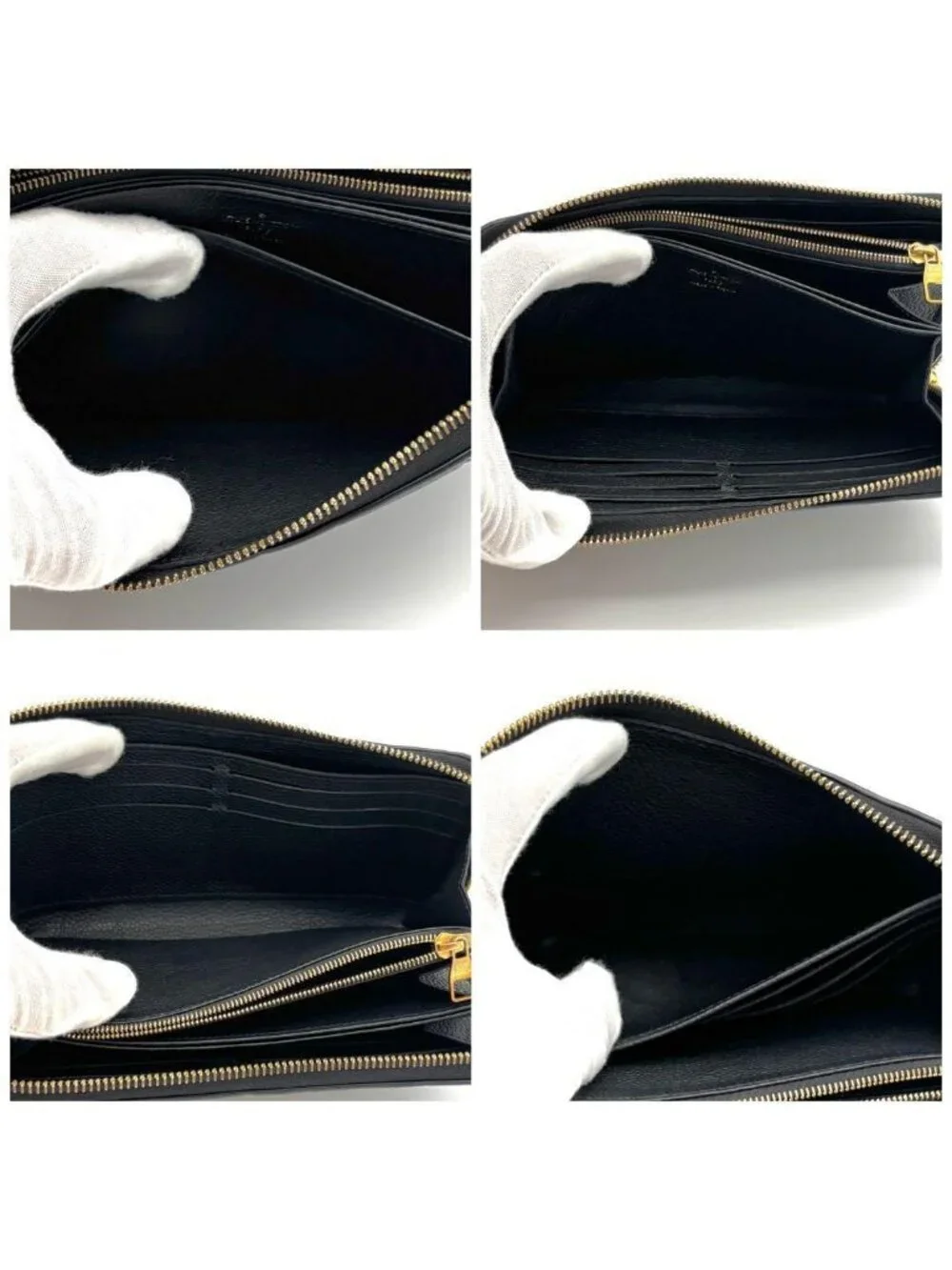 Louis Vuitton Wallet Zippy Monogram Empreinte Black